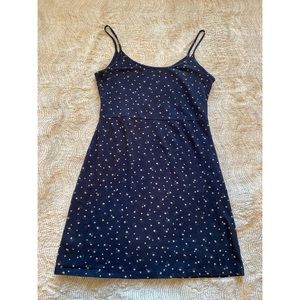 Brandy Melville navy blue floral dress